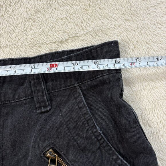 Y2K Cargo Pants 30x29 Black Utility Grunge Goth Skater Cotton - Picture 6 of 9